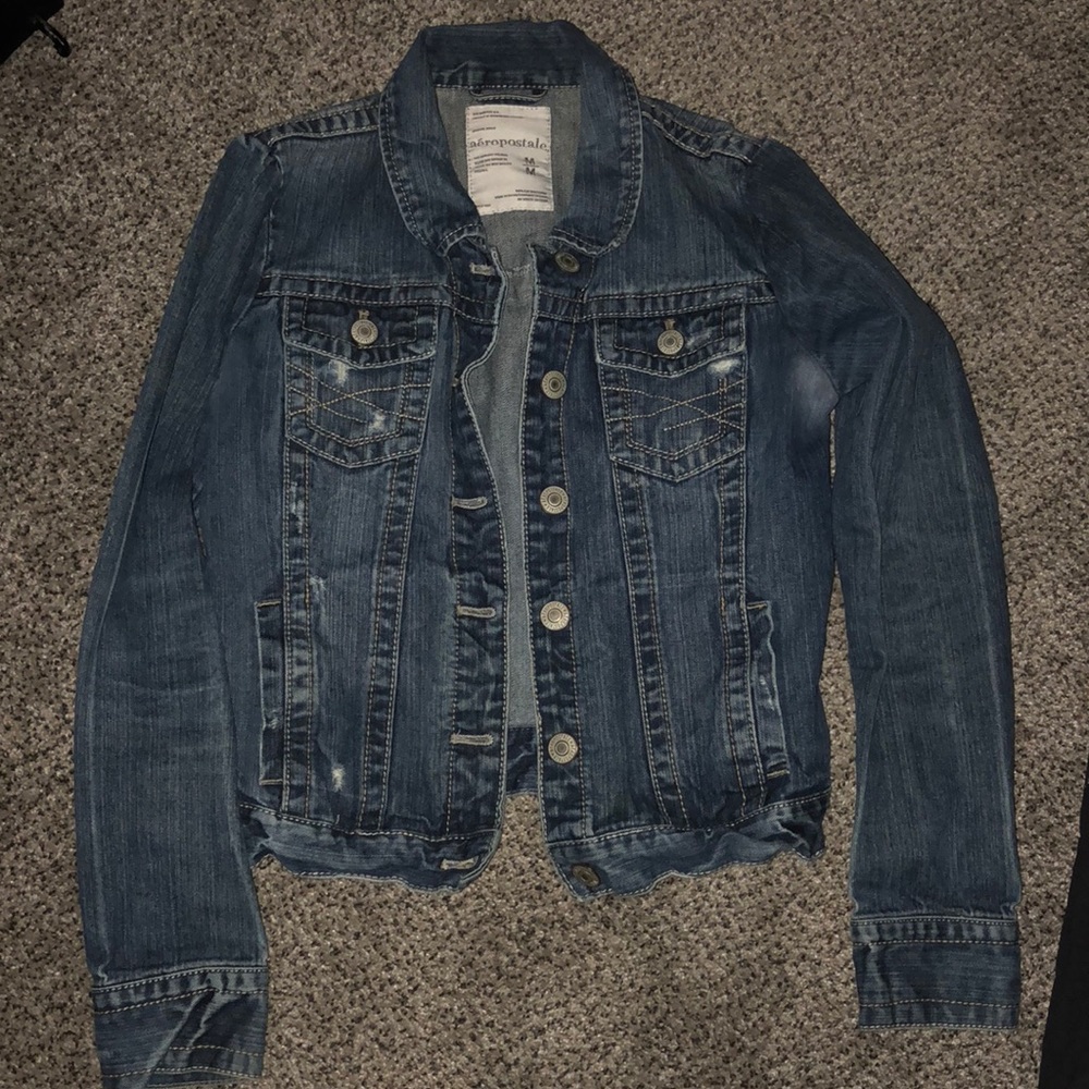 Blue denim jean jacket